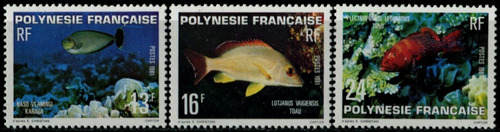 Fauna - Peces - Polinesia Francesa 1981 - Serie Mint