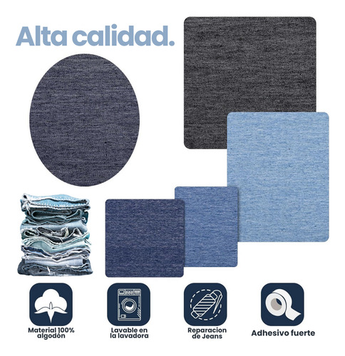 25 Parches Termoadhesivos Mezclilla Reparación Jeans Ropa
