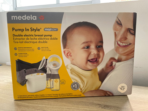 Extractor Leche Materna Medela Doble Electrico Pilas Maxflow