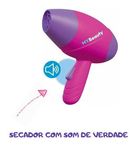 Imagem 3 de 4 de Salão De Beleza Infantil Chapinha Secador C Som Pente Menina