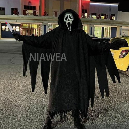 . 3pz Disfraz For Ghostface Scream For Adulto Con Máscara Y