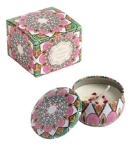 Comprar Vela Aromatica En Lata Mandala Rosa Verde Mandala Vainilla