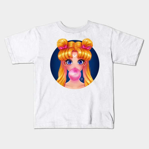 Remera Blanca Bichos Niño Niña Adulto Sailor Moon C 3