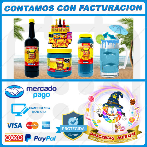 Dulce Polvo Mora Chilin Frutimich Salsa Micheladas Escarchar