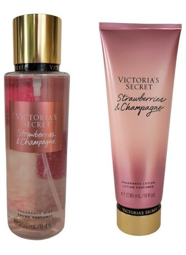 Body Mist Y Lotion Strawberry & Champagne Victorias Secret 