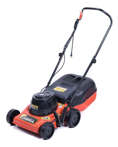 Cortadora de pasto eléctrica Dibra R32GB con bolsa recolectora de 1000W y 220V color naranja/negro