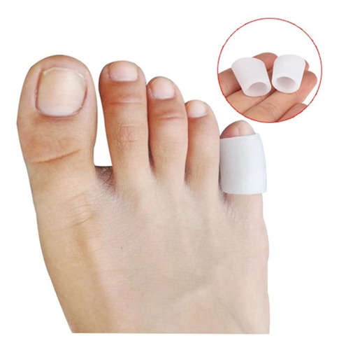 Imagem 4 de 10 de Protetor Dedos Pés Gel Dor Pé Silicone Anti Bolhas Lesão