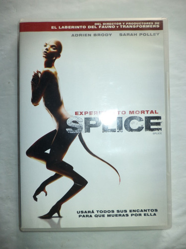 Dvd. Splice: Experimento Mortal. Adrien Brody (Usado)