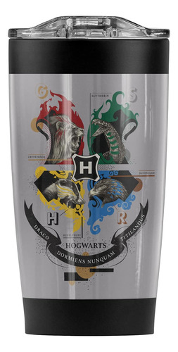 Harry Potter Hogwarts Magicial Mischief Crest Vaso De Acero
