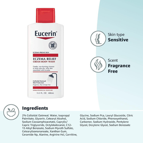 Eucerin Eczema Relief Cream Body Wash 400ml