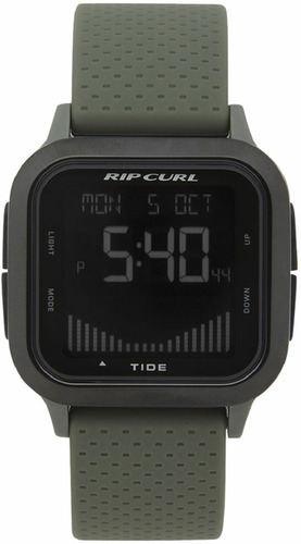 Relógio Rip Curl Masculino Next Tide A1137 A313 Cor da correia Verde Cor do fundo Preto