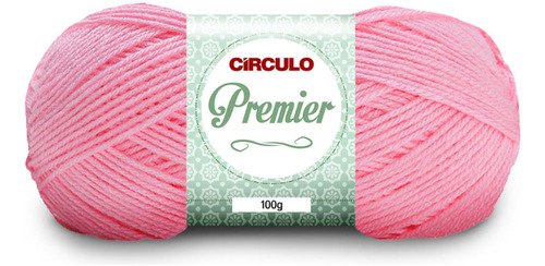 Fio/lã Circulo Premier 100g Tex 353 - 283 Metros Cor 0769-Chiclete