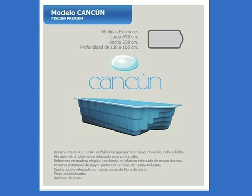 Piscina Premium Olivos Park Cancun 650x330cm. | Cuotas sin interés