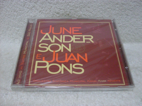 Box Com 01 Cd June Anderson & Juan Pons- Lacrado De Fábrica