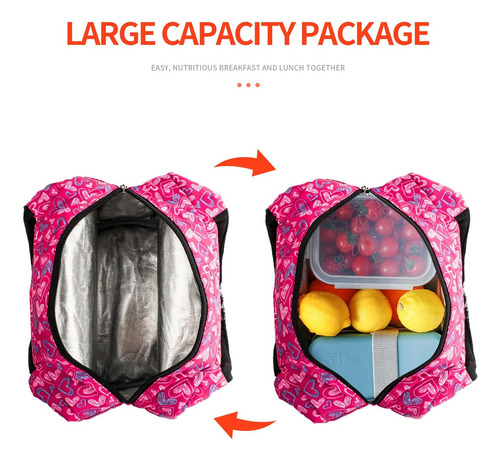 Fiambrera Moda Mujeres Aislada Cute Lunch Bag Girls