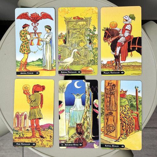 Em Unidades 78 De Cartas Russas New Rider De 10,3* 6 Cm Taro