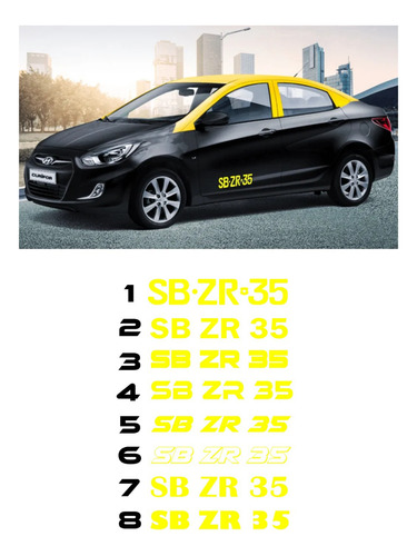 Patente Adhesivas Para Taxi Colectivo 8 Opciones.