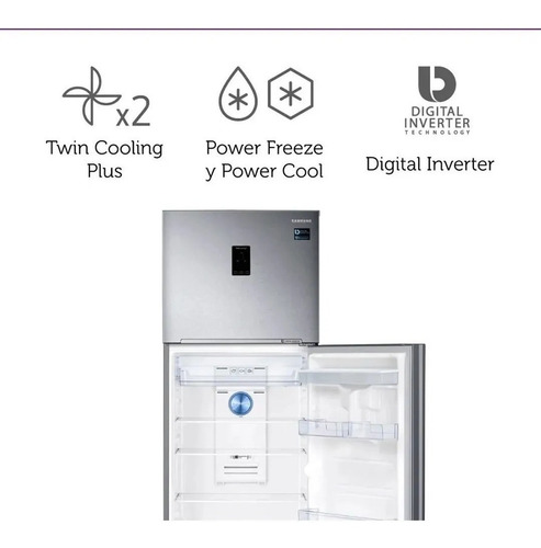 Heladera Freezer Superior Samsung No Frost 382 L Rt38k5932sl Color Inox