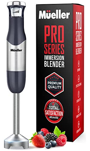 Licuadora De Mano Mueller Pro Series, 500w, Cuchillas De Ace