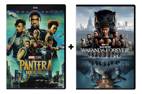 Black Panther + Wakanda Forever Paquete 2 Peliculas Dvd