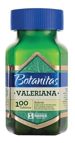 100 Tabletas Valeriana Botanitas - Unidad a $269