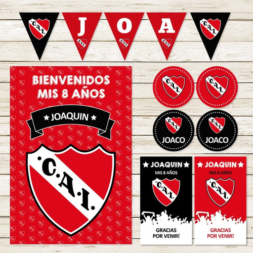 Kit Imprimible Futbol Independiente Deco Party Candy