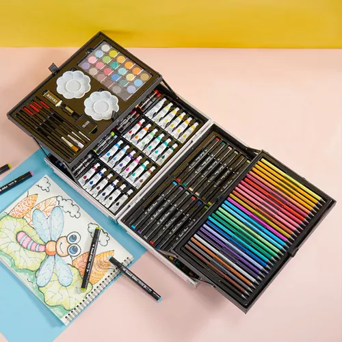 Set De Artes Profesional Para Niños Kit De Pintura 145 Pcs – TecnoHogarJS