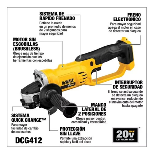 Kit De Taladro + Esmeril Inalámbrico 20v Max Dck209p2t Dewal