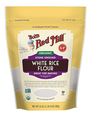 Organic White Rice Flour 680 G