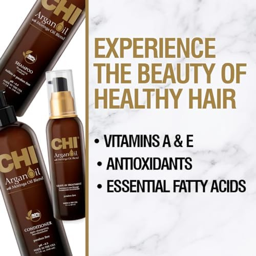 Kit De Óleo De Argan Chi Com Shampoo, Condicionador E Sem