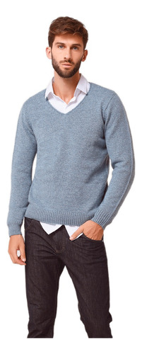 Sweaters Escote En V  Tejido