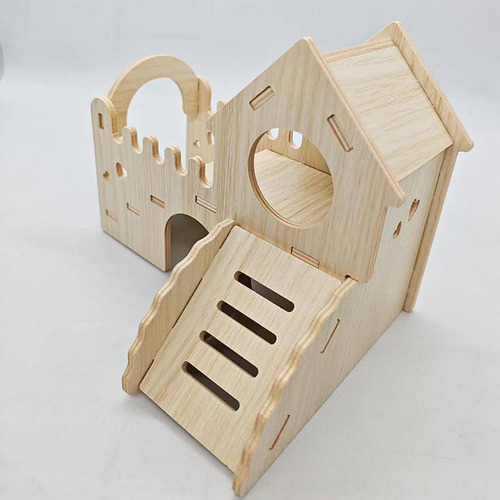Hamster De Madera Hut Huteway Fun Accesorios De Jaula De