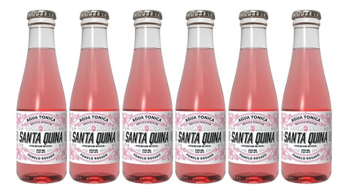 Agua Tónica Santa Quina Pomelo Rosado 200ml Pack X 6