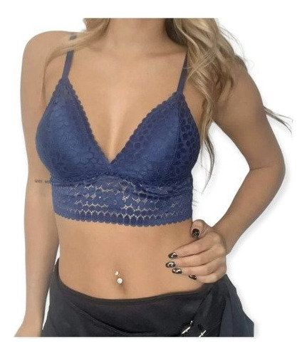 Top Encaje O Bralette Con Push Up Bretel Regulables Julieta