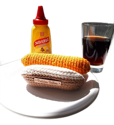 Combo Comida Amigurumis Muñecos De Apego Artesanal Crochet