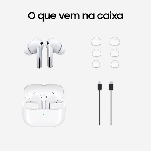 Samsung Galaxy Buds3 Pro Fone De Ouvido Sem Fio Branco Branco