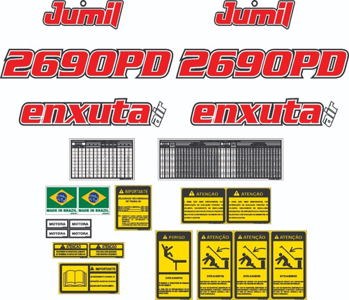 Kit Adesivo Plantadeira Jumil Exacta 2690 Pd