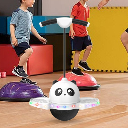 Pogo Pular Bola Placa De Salto Com Luz Colorida Branco