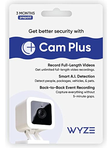 Suscripción De 3 Meses A Wyze Cam Plus