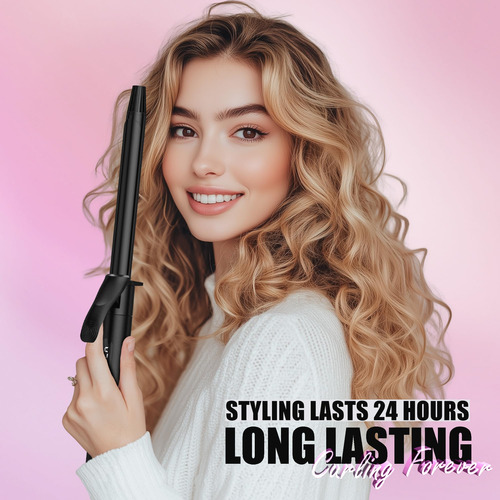 Curling Iron Farery Long Barrel 19 Mm Con Aceite De Argán Y