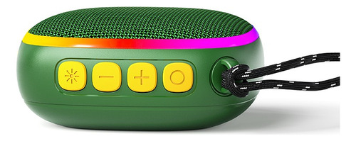 2 Pack Bocina Portatil Bluetooth 5.3 Luz Rgb Ipx5 5-7h Mo1 Color Verde Musgo