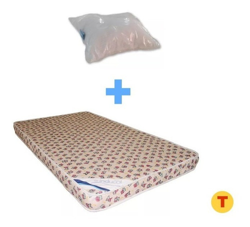 Combo Almohada De Cuna Mas Colchon Inducol Infantil 130 X 65