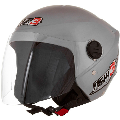 Capacete De Moto Pro Tork New Liberty Three Aberto Com Viseira Cristal