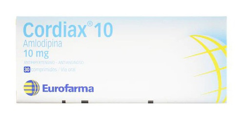 Cordiax® 10mg X 30 Comp. (amlodipina) | Antihipertensivo
