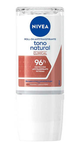 Desodorante Nivea Tono Natural Clinical Roll On 50ml