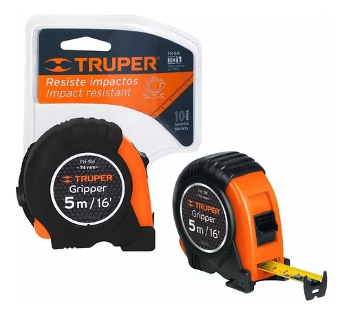 Metro (5m) Gripper Contra Impactos 5 M Cinta 19 Mm, Truper