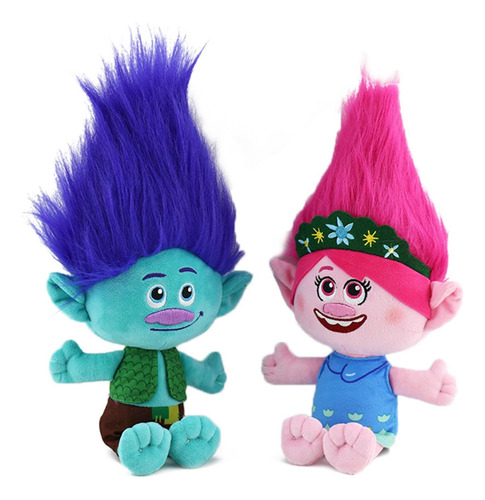 Y Juego De 2 Piezas De Felpa Dreamworks Trolls World Tour