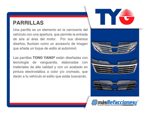 Parrilla Plata Crom Mercedes-benz C320 01-05 Tong Yang