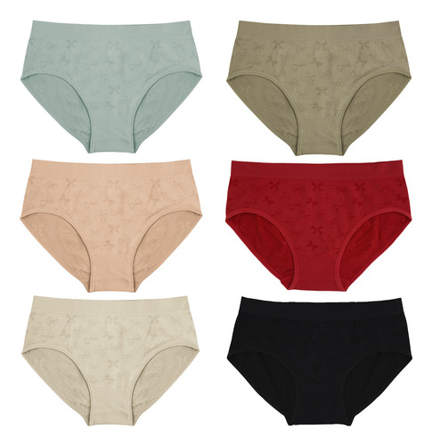 Docena Pantaleta Calzón Bikini Cómoda Mujer Microfibra Suave