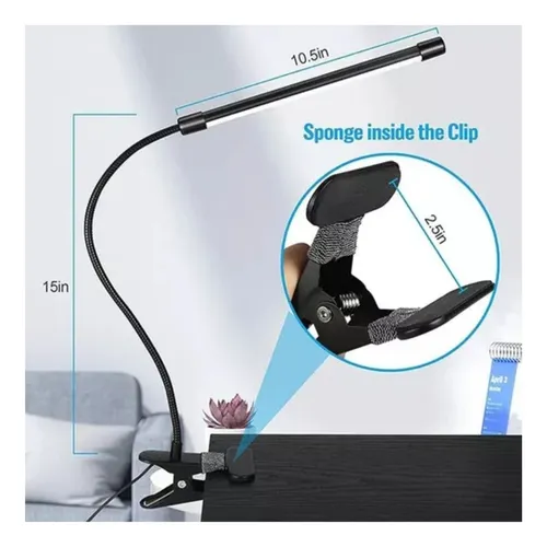 Lampara De Mesa Escritorio Led Flexible Con Adaptador Usb